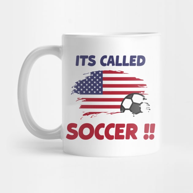 funny american flag its called SOCCER not FOOTBALL gift for dad/friend !! by TareQ-DESIGN